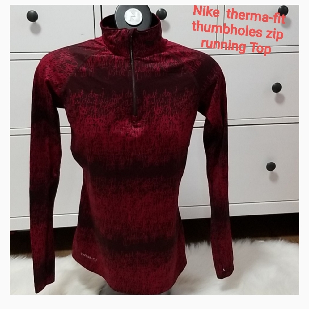 ❣2/$40 Nike Therma-fit Thumnholes running top med